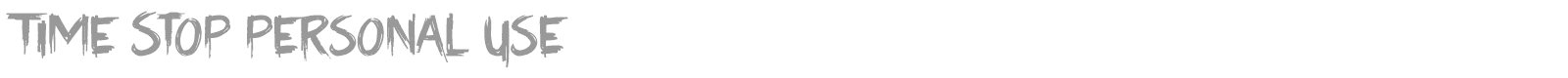 Time Stop font preview